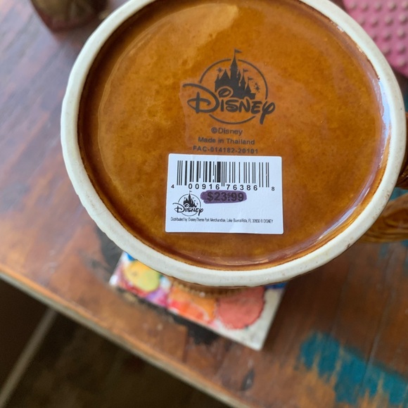 Disney Wilderness Lodge Mickey Totem Pole Ceramic Stein Mug Cup New fall nwt - Picture 4 of 4